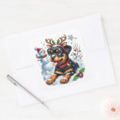 赤い鼻のロッティを引っ張れ！ スクエアシール (封筒)