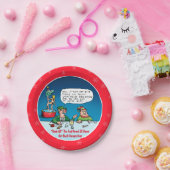 赤い鼻の小妖精や小人漫画 ペーパープレート (パーティー)