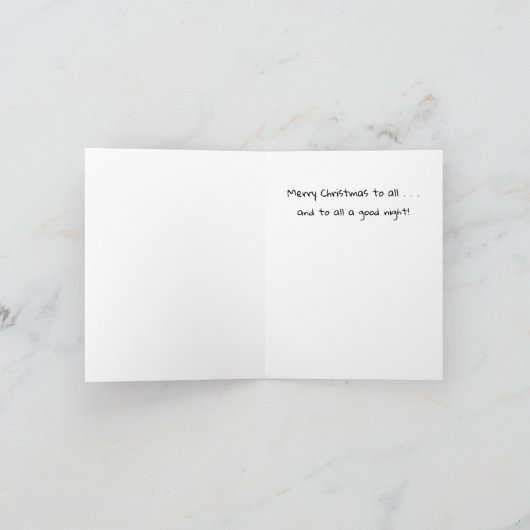 赤い鼻の鹿とネズミのクリスマスカードのルドルフ カード (内部)