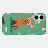 赤い鼻のPup iPhone 16ケース Case-Mate iPhoneケース (裏面 (横))