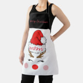 赤い鼻トナカイのサンタの帽子メリークリスマスママ エプロン (インサイチュ)