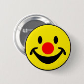 赤い鼻-黄色 + あなたのアイディア 缶バッジ (正面&裏面)