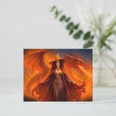 赤い龍と燃え盛る火の魔女 シーズンポストカード (スタンド正面)