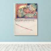 赤い龍を飲み込む地獄の顎 キャンバスプリント (インサイチュ (ウッドフロア))