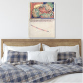 赤い龍を飲み込む地獄の顎 キャンバスプリント (インサイチュ (寝室))