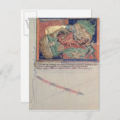 赤い龍を飲み込む地獄の顎 ポストカード (正面/裏面)