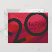 赤い10年の誕生日 ポストカード (正面/裏面)