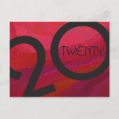 赤い10年の誕生日 ポストカード (正面)