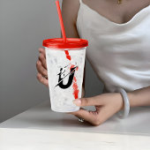 赤い アクリルタンブラー