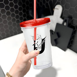 赤い アクリルタンブラー