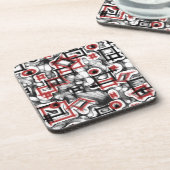 赤い コースター (左側)