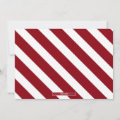 赤い「シーズンの挨拶」写真2枚 シーズンカード (裏面)