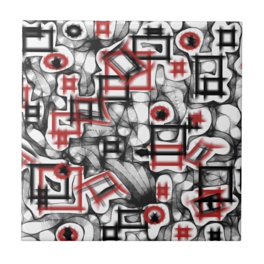 赤い タイル (正面)