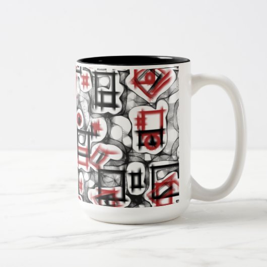 赤い ツートーンマグカップ (右)