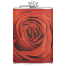 "赤い"ビニールの包まれたなフラスコを見ます