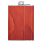 "赤い"ビニールの包まれたなフラスコを見ます フラスク (裏面)