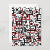 赤い ポストカード (正面/裏面)