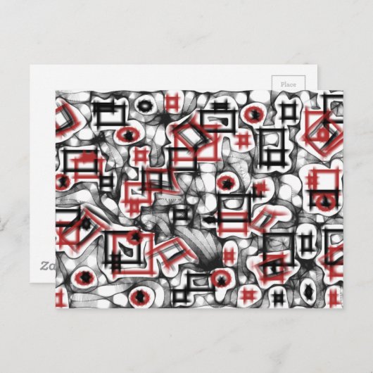 赤い ポストカード (正面/裏面)