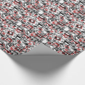 赤い ラッピングペーパー (角)