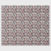 赤い ラッピングペーパー (フラット)