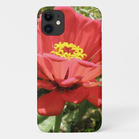 赤い《植物》百日草iphone 3 ケース Case-Mate iPhoneケース (裏面)