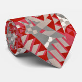 赤い/灰色の20年代のアールデコのデザインのタイ ネクタイ (ロール)