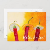 赤い、熱い、チリ ポストカード (正面/裏面)