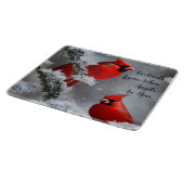 赤い(鳥)ショウジョウコウカンチョウの鳥の天使が板の近くにいる カッティングボード (角)