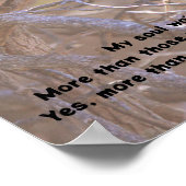 赤い(鳥)ショウジョウコウカンチョウの鳥の平和な聖句を待っている ポスター (角)