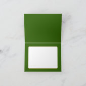 赤い(鳥)ショウジョウコウカンチョウは松の枝に止まっていたNotecard サンキューカード (内部)