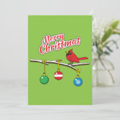 赤い（鳥）ショウジョウコウカンチョウオンクリスマスベアブランチ – メリークリスマス (スタンド正面)