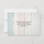 赤い(鳥)ショウジョウコウカンチョウオン木製スタンプありがとう サンキューカード (裏面)