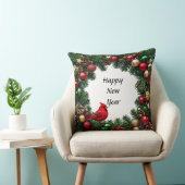 赤い(鳥)ショウジョウコウカンチョウバードインフェスティバルデコール クッション (椅子)