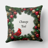 赤い(鳥)ショウジョウコウカンチョウバードインフェスティバルデコール クッション (裏面)