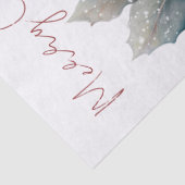 赤い（鳥）ショウジョウコウカンチョウ鳥の水色の冬のクリスマス 薄葉紙 (詳細)