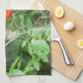 赤い(鳥)ショウジョウコウカンチョウ キッチンタオル (四つ折り)