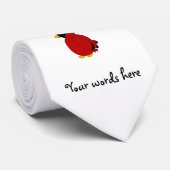 赤い（鳥）ショウジョウコウカンチョウ ネクタイ (ロール)
