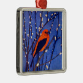赤い（鳥）ショウジョウコウカンチョウ メタルオーナメント (右)