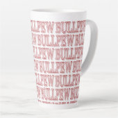 赤い"BULLPEW"ラテマグ カフェラテマグ (右アングル)