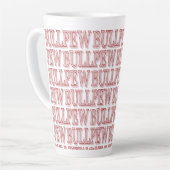 赤い"BULLPEW"ラテマグ カフェラテマグ (左アングル)
