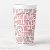 赤い"BULLPEW"ラテマグ カフェラテマグ (正面)