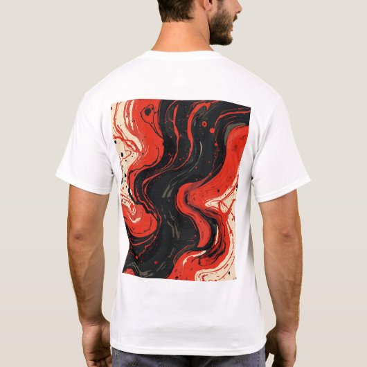 赤い  Tシャツ (裏面)
