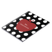 赤いApple及び水玉模様の先生 ノートブック (左側)