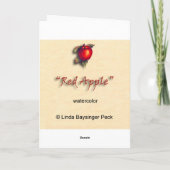 赤いApple カード (裏面)