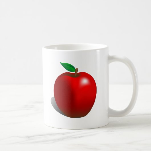 赤いApple コーヒーマグカップ (右)