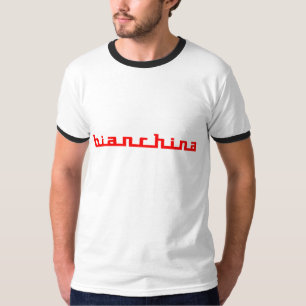 赤いAutobianchi Bianchinaの原稿の紋章 Tシャツ
