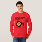 赤い'Awestriped'基本長袖の変化 Tシャツ (正面フル)