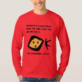 赤い'Awestriped'基本長袖の変化 Tシャツ