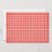 赤いBBQのパーティの招待状 招待状 (裏面)