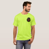 赤いBullのアメリカの服装のフリースのジャケット Tシャツ (正面フル)